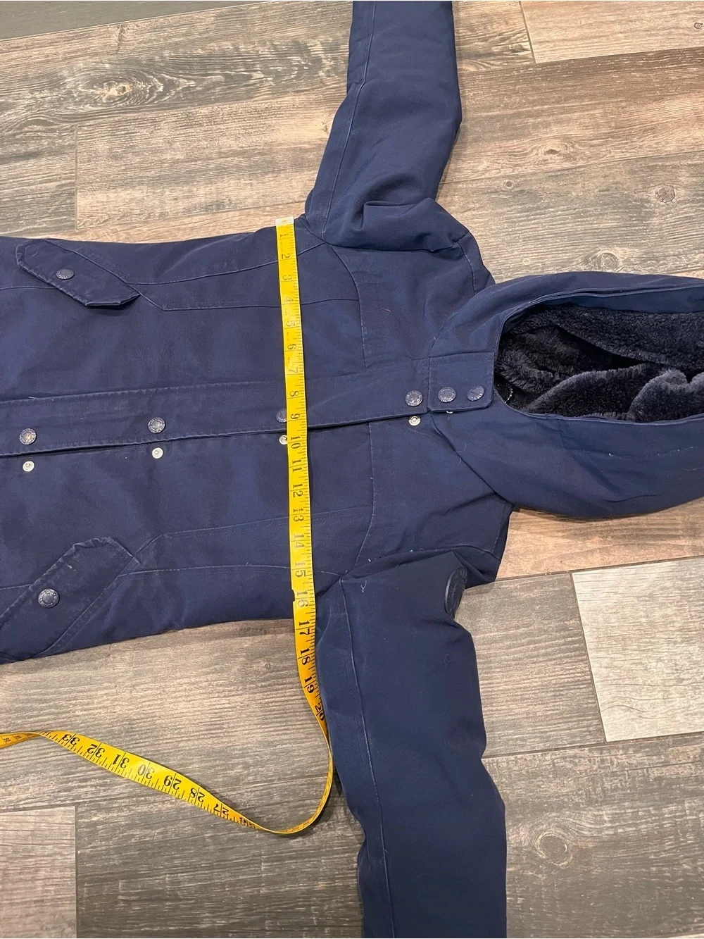 Gap Kids Girl Cold Control Ultra Max Down Parka Coat Navy Size L